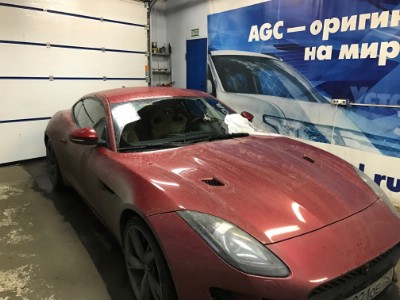 Установка автостекла на JaguaR F-Type 2D Coupe -