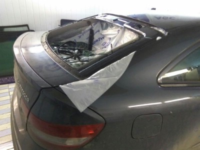 Установка заднего стекла Mercedes W203 Sportcoupe 2003-2010