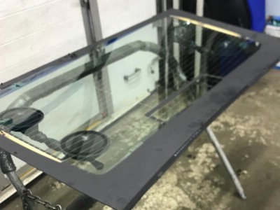 Установка заднего стекла Skoda Octavia А7 2013-