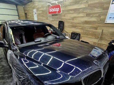 Установка лобового стекла BMW E65 2003-2008