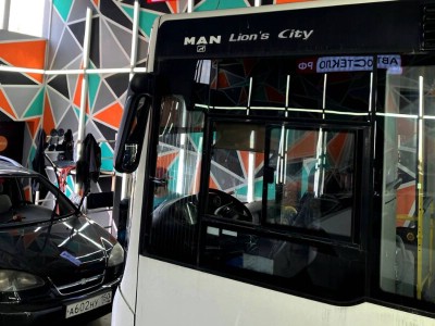 Установка лобового стекла MAN A78 Lion city -