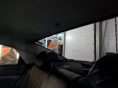 Установка заднего стекла Hyundai Solaris 2009-