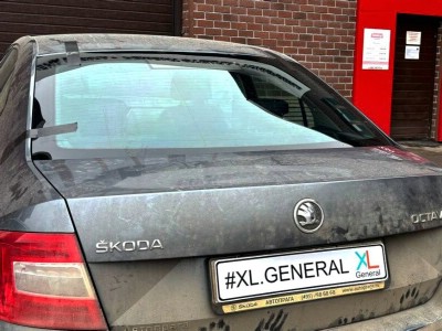 Установка заднего стекла Skoda Octavia A7 2013-